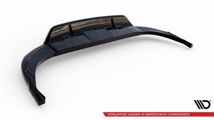 Spoiler zadního nárazniku Audi Q8 S-Line Mk1 černý lesklý plast