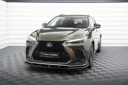 Spojler pod nárazník lipa V.1 Lexus NX F-Sport Mk2 černý leský plast