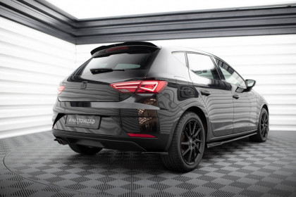 Splittery zadní boční V.1 Seat Leon Mk3 Facelift černý lesklý plast