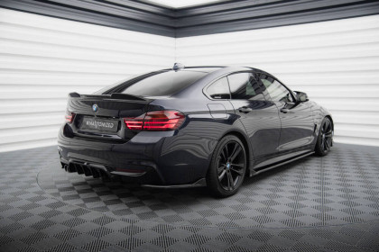 Splittery zadní boční V.1 BMW 4 Gran Coupe M-Pack F36 černý lesklý plast