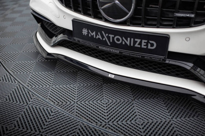 Spojler pod nárazník lipa V.3 Mercedes-AMG C63 Sedan / kombi W205 / S205 černý leský plast