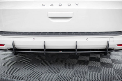 Spoiler zadního nárazníku Street pro Volkswagen Caddy Maxi Mk5 černý