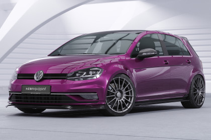 Spoiler pod přední nárazník CSR CUP -  VW Golf 7 17-  - černý matný