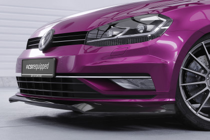 Spoiler pod přední nárazník CSR CUP -  VW Golf 7 17-  - carbon look matný