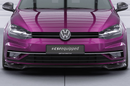 Spoiler pod přední nárazník CSR CUP -  VW Golf 7 17-  - carbon look lesklý