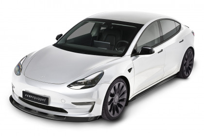 Spoiler pod přední nárazník CSR CUP - Tesla Model 3 černý matný