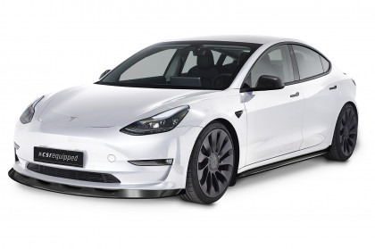 Spoiler pod přední nárazník CSR CUP - Tesla Model 3 carbon matný