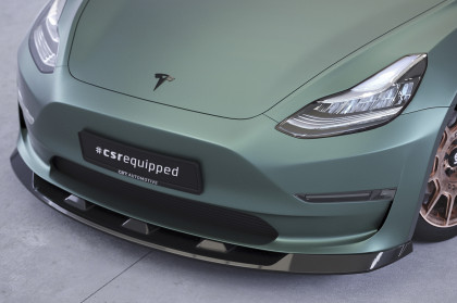 Spoiler pod přední nárazník CSR CUP - Tesla Model 3 carbon lesklý