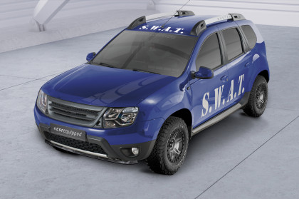 Spoiler pod přední nárazník CSR CUP pro Dacia Duster I - černý matný