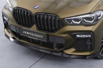 Spoiler pod přední nárazník CSR CUP pro BMW X6 (G06) M-Paket / M50i -černý matný