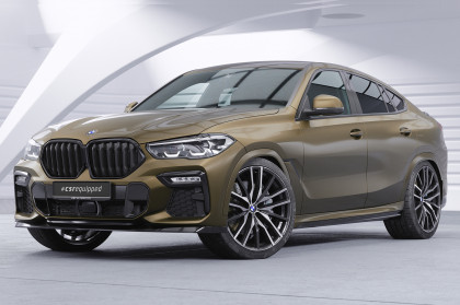 Spoiler pod přední nárazník CSR CUP pro BMW X6 (G06) M-Paket / M50i - carbon look lesklý