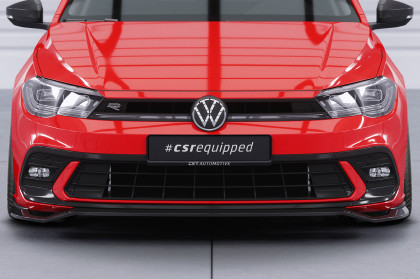 Spoiler pod přední nárazník CSR CUP pro VW Polo 6 2G (Typ AW) GTI / R-Line - carbon look lesklý