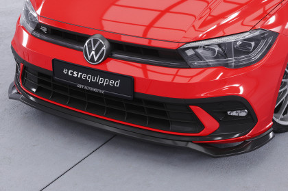 Spoiler pod přední nárazník CSR CUP pro VW Polo 6 2G (Typ AW) GTI / R-Line - černý lesklý