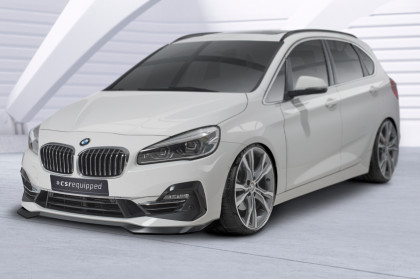 Spoiler pod přední nárazník CSR CUP pro BMW 2 F45 Active Tourer 18-21 (LCI) - carbon look lesklý