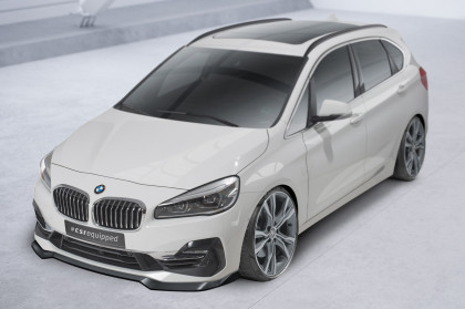 Spoiler pod přední nárazník CSR CUP pro BMW 2 F45 Active Tourer 18-21 (LCI) - carbon look lesklý