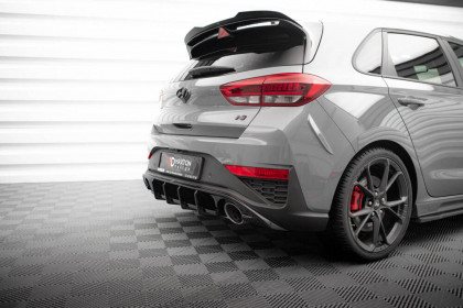 Zadní difuzor Hyundai I30 N Hatchback Mk3 Facelift černý lesklý plast