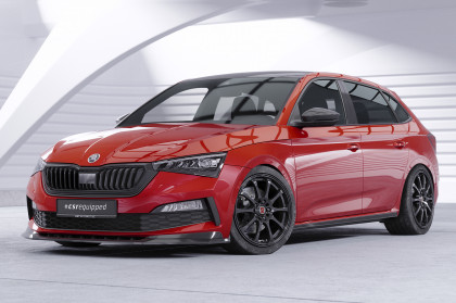 Spoiler pod přední nárazník CSR CUP pro Škoda Scala Monte Carlo - carbon look matný