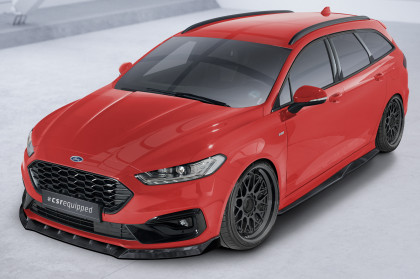 Spoiler pod přední nárazník CSR CUP pro Ford Mondeo MK5 BA7 Turnier ST-Line 19-22 - carbon look lesklý