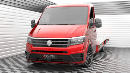 Spojler pod nárazník lipa V.2 Volkswagen Crafter Mk2 černý leský plast