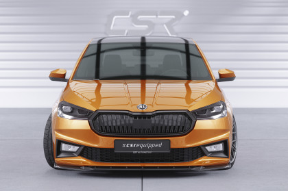 Spoiler pod přední nárazník CSR CUP pro Škoda Fabia 4 - carbon look lesklý