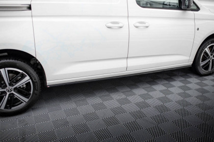 Prahové lišty Volkswagen Caddy Maxi Mk5 černý lesklý plast