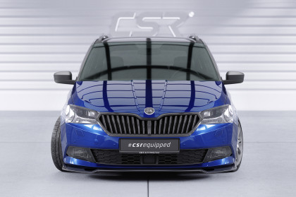 Spoiler pod přední nárazník CSR CUP pro Škoda Fabia 3 (Typ NJ) - carbon look lesklý