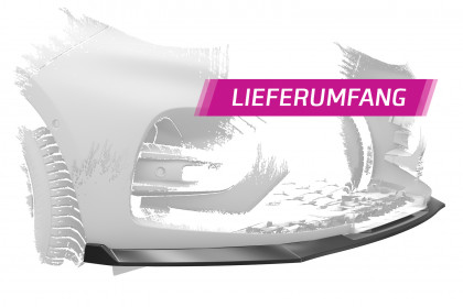 Spoiler pod přední nárazník CSR CUP pro Renault Zoe - carbon look lesklý