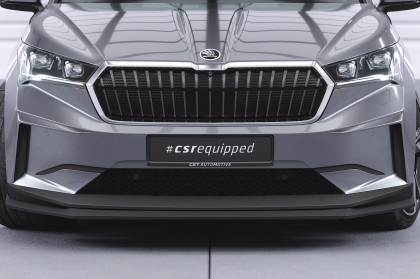 Spoiler pod přední nárazník CSR CUP pro Škoda Enyaq iV - carbon look lesklý