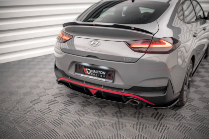 Spoiler zadního nárazniku Hyundai I30 Fastback N-Line Mk3 Facelift černý lesklý plast