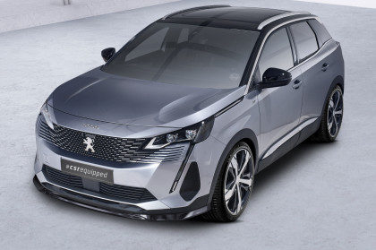 Spoiler pod přední nárazník CSR CUP pro Peugeot 3008 II 2020- carbon look lesklý