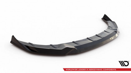 Spojler pod nárazník lipa V.2 BMW 5 M-Pack G60 černý lesklý plast