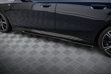 Prahové lišty V.1 BMW 5 M-Pack G60 černý lesklý plast