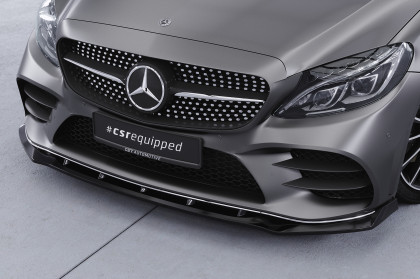 Spoiler pod přední nárazník CSR CUP pro Mercedes Benz C-Klasse W205 AMG-Line carbon look lesklý