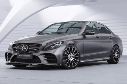 Spoiler pod přední nárazník CSR CUP pro Mercedes Benz C-Klasse W205 AMG-Line carbon look lesklý