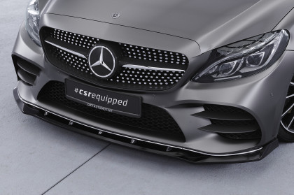 Spoiler pod přední nárazník CSR CUP pro Mercedes Benz C-Klasse W205 AMG-Line černý lesklý