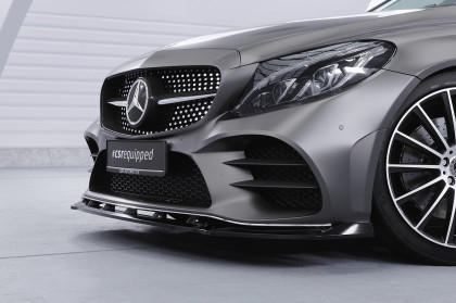 Spoiler pod přední nárazník CSR CUP pro Mercedes Benz C-Klasse W205 AMG-Line černý lesklý