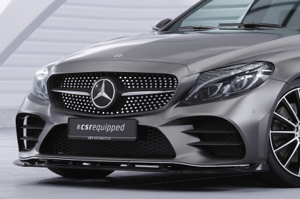 Spoiler pod přední nárazník CSR CUP pro Mercedes Benz C-Klasse W205 AMG-Line černá struktura