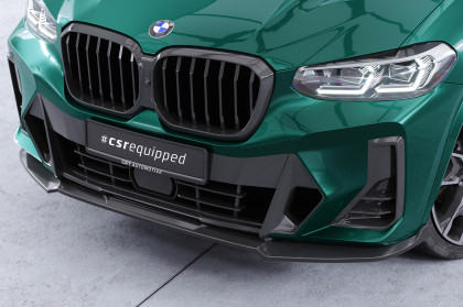 Spoiler pod přední nárazník CSR CUP pro BMW X3 G01 M-Paket / M40i / M40d (LCI) 2021- carbon look lesklý