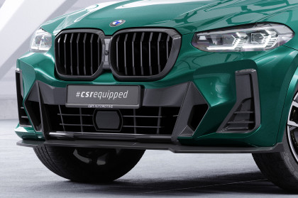 Spoiler pod přední nárazník CSR CUP pro BMW X3 G01 M-Paket / M40i / M40d (LCI) 2021- carbon look lesklý