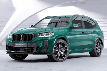 Spoiler pod přední nárazník CSR CUP pro BMW X3 G01 M-Paket / M40i / M40d (LCI) 2021- carbon look lesklý