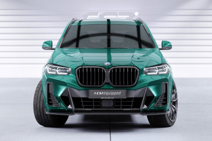 Spoiler pod přední nárazník CSR CUP pro BMW X3 G01 M-Paket / M40i / M40d (LCI) 2021- carbon look lesklý