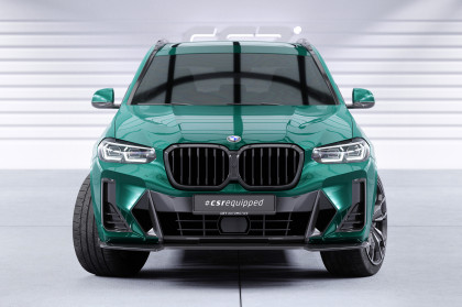 Spoiler pod přední nárazník CSR CUP pro BMW X3 G01 M-Paket / M40i / M40d (LCI) 2021- černý lesklý