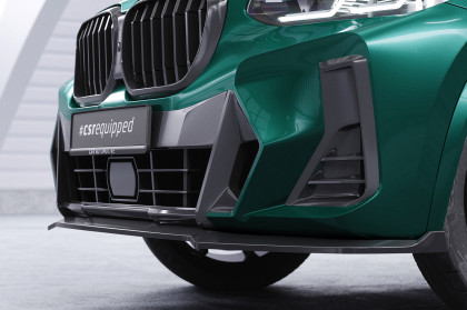 Spoiler pod přední nárazník CSR CUP pro BMW X3 G01 M-Paket / M40i / M40d (LCI) 2021- černá struktura