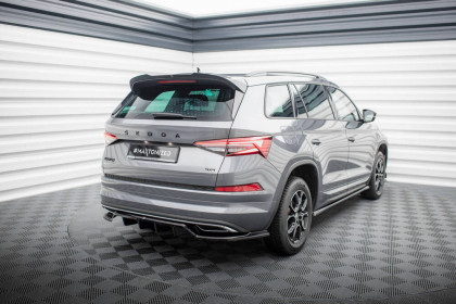 Spoiler zadního nárazniku Škoda Kodiaq Sportline Mk1 Facelift černý lesklý plast