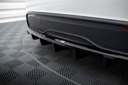Spoiler zadního nárazniku Tesla Model X Mk1 Facelift černý lesklý plast