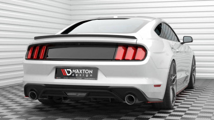 Splittery zadní boční V.2 Ford Mustang Mk6 Facelift červený lesklý plast