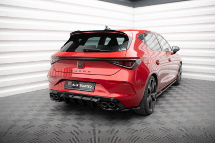 Splittery zadní boční V.2 Cupra Leon Hatchback Mk1 černý lesklý plast