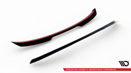 Prodloužení spoileru Ford Focus ST Mk2 Facelift černý lesklý plast