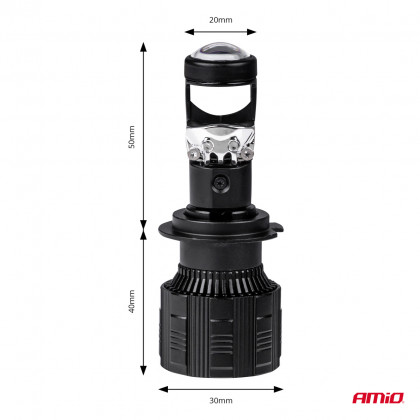 LED žárovky hlavního svícení PL Lens Série H7 AMiO-03668