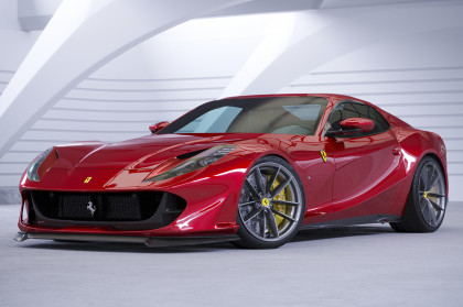 Spoiler pod přední nárazník CSR CUP pro Ferrari 812 Superfast / GTS - černý lesklý